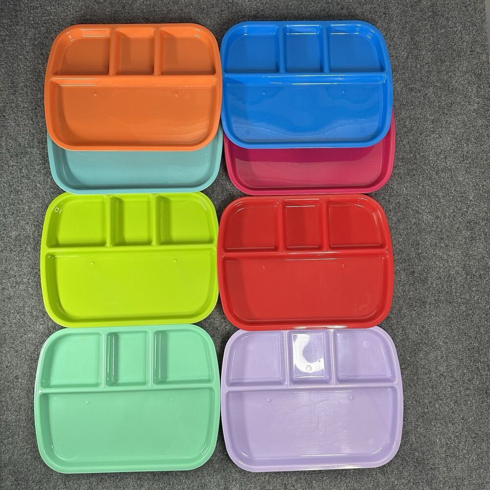 CAMPING Kids Children DISHES PICNIC SET - 8 PIECES OF TABLEWARE - Multicolor
